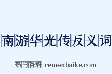 南游华光传反义词是什么意思的图片